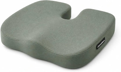 Orthopedic Seat Cushion for Office Chair – Memory Foam Coccyx Cushion with Cooling Gel for Tailbone & Sciatica Pain Relief